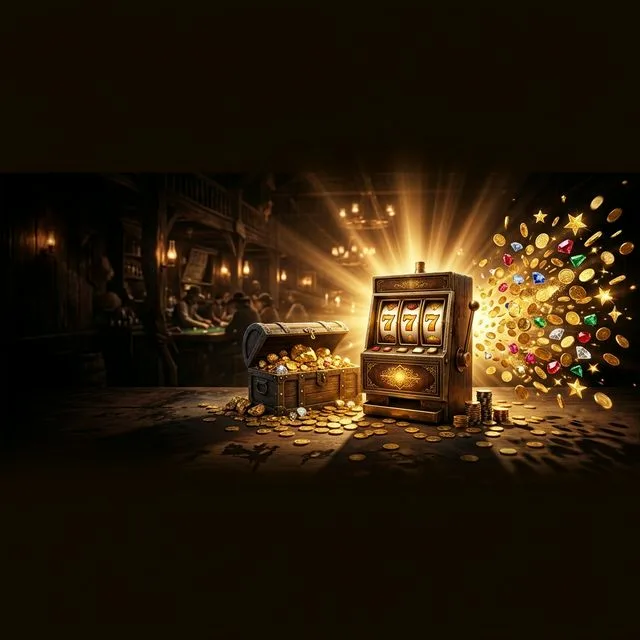 Mega Bonanza Casino — gold coins and treasure chest