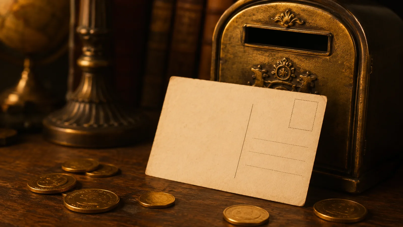 AMOE mail-in entry postcard for Mega Bonanza sweepstakes coins